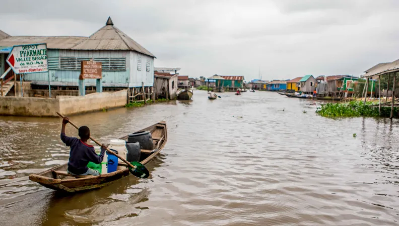 Ganvié cité lacustre du Bénin