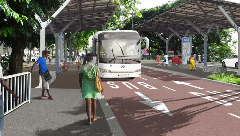 L'AFD soutient financièrement la création du premier réseau de bus à haut niveau de services (BHNS) de Mayotte