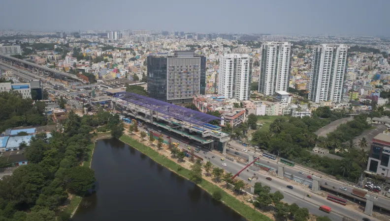 immeubles ville Inde 