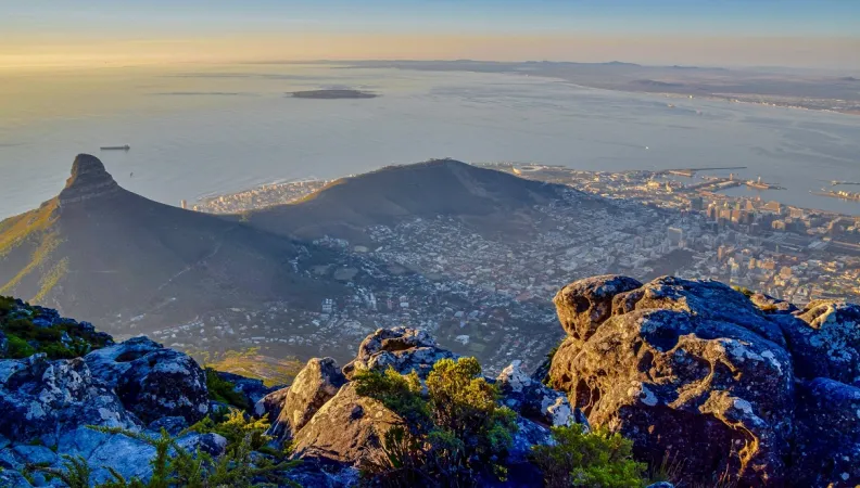 Vue sur Cape Town, en Afrique du Sud.