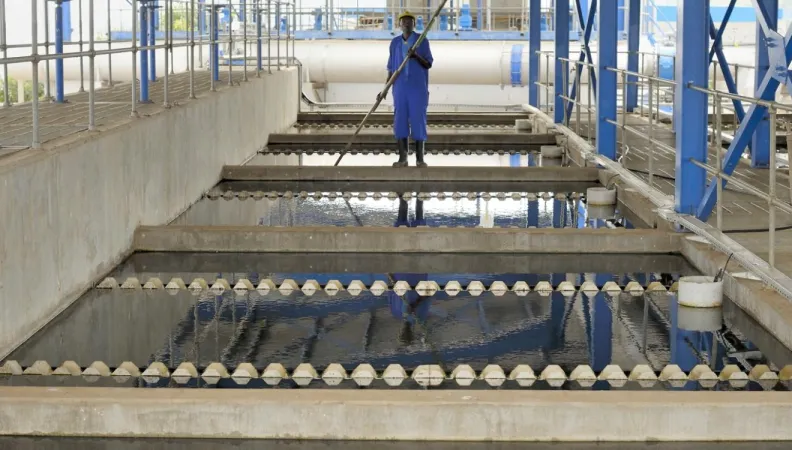 Clean-up at Gaba station, Uganda