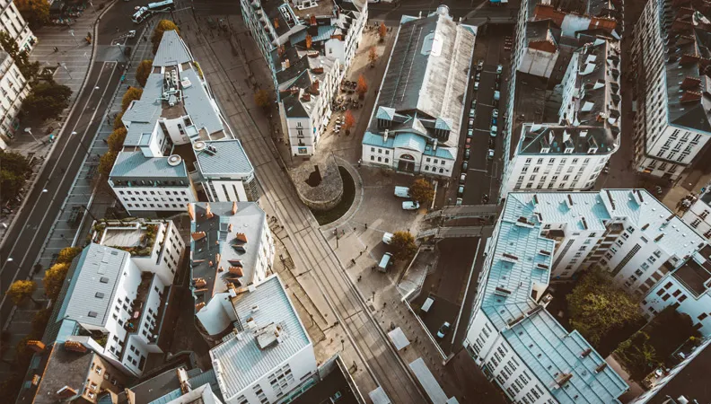 Vue de la ville de Nantes
