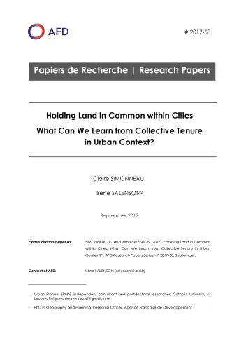 Holding Land in Common within Cities_couverture