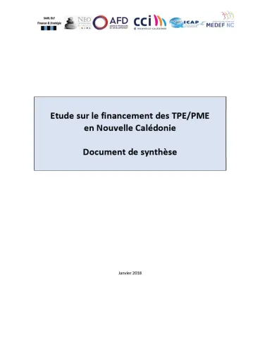 etude financement TPE PME Nouvelle-Calédonie