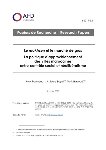 Makhzen et marché de gros au Maroc_couv