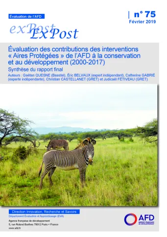 Evaluation ex post - Aires protégées - 2000 à 2017_couv