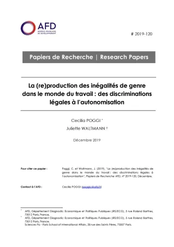 Inégalités de genre dans le monde du travail_couv