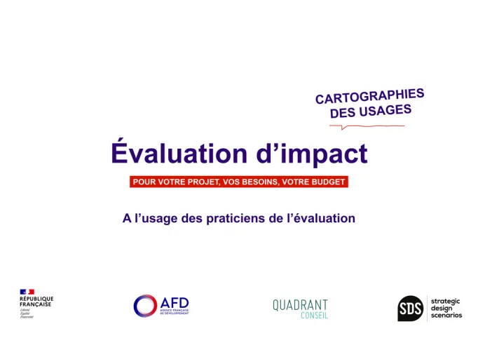 Évaluation d'impact - Cartographie des usages