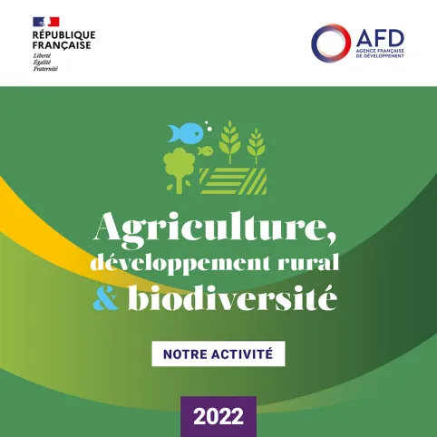 Couverture de l'infographie agriculture, développement rural et biodiversité.