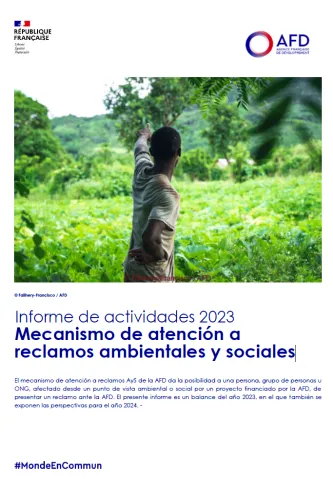 Rapport d'activités 2023 du dispositif de gestion des réclamations E&S version espagnole