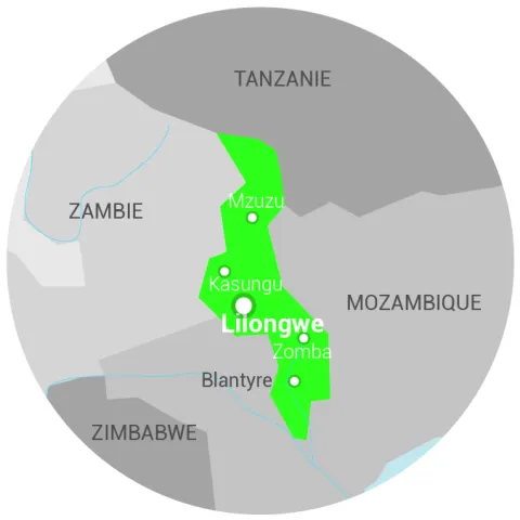 Carte Malawi