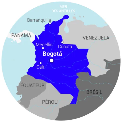 Carte Colombie