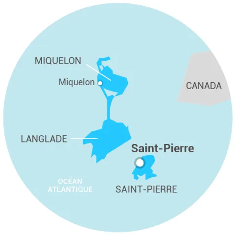 Carte Saint-Pierre-et-Miquelon