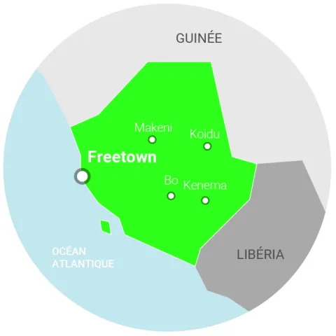 Carte Sierra Leone