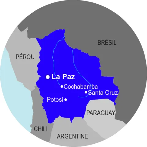 Carte Bolivie