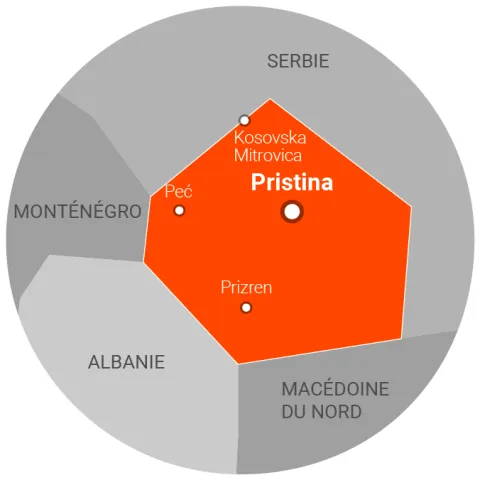 Carte Kosovo