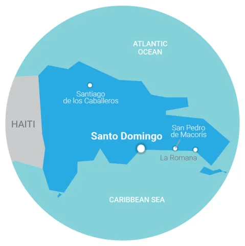 map Dominican Republic