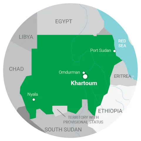 map Sudan