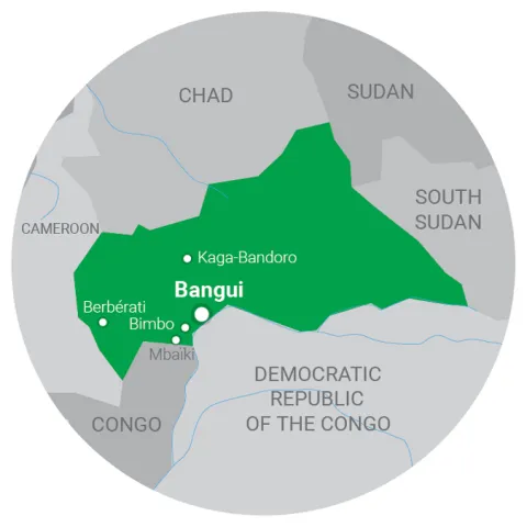 map Central African Republic
