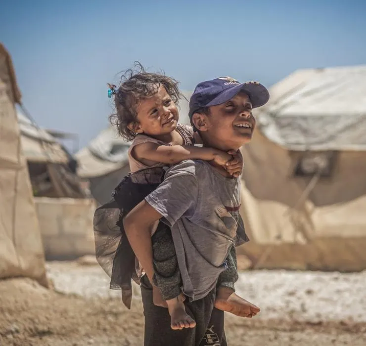 Children after 2023 earthquake in Turkey